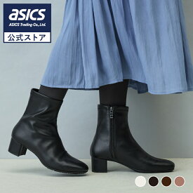 AcureZ(アキュアーズ)カジュアルブーツ ファスナー付き 生活防水 3E相当 レディース AO-10250 アシックス商事 24aw_n