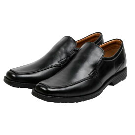 【父の日】ビジネスシューズ 革靴 メンズ 本革 texcy luxe(テクシーリュクス) スリッポン スクエアトゥ ビジカジ 3E相当 men's 黒 24.5-28.0 TU-7706S