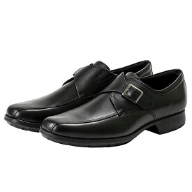 【父の日】ビジネスシューズ 革靴 メンズ 本革 texcy luxe(テクシーリュクス)BASIC TYPE スクエアトゥ モンクストラップ ビジネスシューズ 革靴 men's TU-7772 アシックス商事