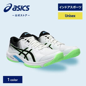 ＼期間限定ポイント20倍！／アシックス BEYOND FF ビヨンド FF インドアスポーツシューズ ユニセックス WHITE/LIME BURST STANDARD｜バトミントン、スカッシュ、バレーボール、ハンドボール対応 屋内 インドア インドア用 室内 ホワイト WHITE 白 男性 女性｜asics 公式