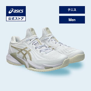 �A�V�b�N�X COURT FF 3 OC(�I���j�E�N���[) �R�[�g FF 3 OC �e�j�X�V���[�Y �����Y WHITE/PUTTY STANDARD�b�I���j�R�[�g �N���[�R�[�g �N���C�R�[�g �z���C�g WHITE �� �j���basics ����