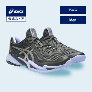 �A�V�b�N�X COURT FF 3 NIGHT ENERGY�i�I�[���R�[�g�j �R�[�g FF 3 �i�C�g �G�i�W�[ �e�j�X�V���[�Y �����Y GRAPHITE GREY/PURE SILVER STANDARD�b�I���j �N���[ �J�[�y�b�g �O���[ �D�F �j���basics ����