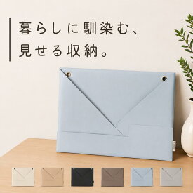 ウォールポケット A4対応【6色・3way】壁掛けレターポケット PUレザー 書類 はがき クリアファイル収納 冷蔵庫 玄関 リビング 押しピン マグネット対応 見せる収納 デスク整理 立てかけ 持ち運び レター ポケット 手紙 ファイル 省スペース
