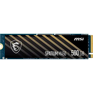 MSI SPATIUM M450 PCIe 4.0 NVMe M.2 500GB V1 SSDbSPATIUM M450 PCIe 4.0 NVMe M.2 500GB V1