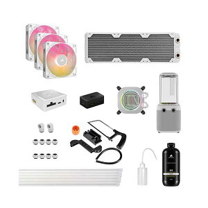 Corsair Hydro X Series iCUE LINK XH505i RGB Custom Cooling Kit - White JX^Lbg zCgbCX-9070019-WW