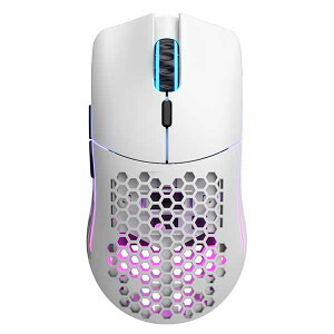 Glorious Model O Wireless - Matte White �L���ł����p�\�ȃ��C�����X�Q�[�~���O�}�E�X �}�b�g�z���C�g�bGLO-MS-OW-MW