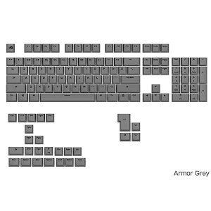 Glorious GPBT Basics Keycaps Armor Grey - US - Retail L[LbvZbg O[bGLO-KB-ACC-KC-GPBT-BA-AGRY-US