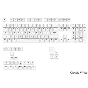 Glorious GPBT Basics Keycaps Classic White - US - Retail L[LbvZbg zCgbGLO-KB-ACC-KC-GPBT-BA-CWHT-US