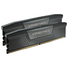 Corsair 128GB(64GBx2) DDR5 6400Mt/s(PC5-51200) 42-52-52-104 UDIMM XMP3.0 VENGEANCE ブラック 1.35V｜CMK128GX5M2B6400C42