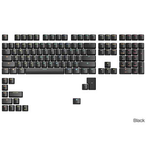 Glorious GMMK ABS Doubleshot V2 USA Base Kit - Black �L�[�L���b�v�Z�b�g �u���b�N�bGLO-KC-ABS-USKIT-B