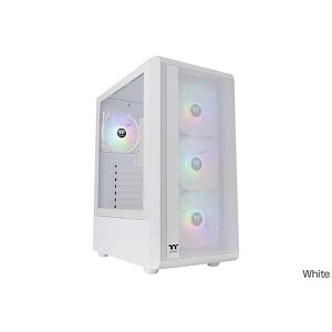 Thermaltake S200 TG ARGB Plus Snow Edition ミドルタワー型PCケース ホワイト|CA-1X2-00M6WN-01