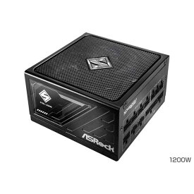 ASRock Steel Legend 1200w フルモジュラータイプの電源ユニット ブラック｜SL-1200G