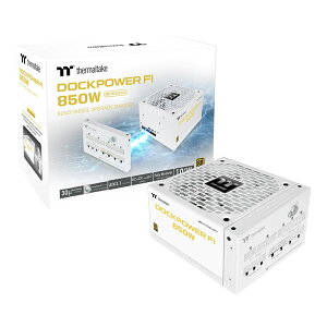 Thermaltake Dockpower FI Snow/850W/Gold/ATX 3.1 �d�����j�b�g �z���C�g�bPS-DCP-0850FNFAGJ-S