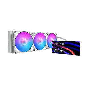 Cooler Master MasterLiquid Core LCD 6 360 White ARGB 360mm����N�[���[ �z���C�g�bMLW-D36M-A24PA-LW