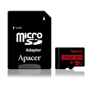 Apacer microSDXC UHS-I U1 Class10 (R85MB/s) 128GB AdapterbAP128GMCSX10U5-R