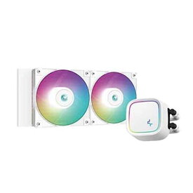 Deepcool LE520 WH 120mmファン×2 水冷一体型CPUクーラー ホワイト｜R-LE520-WHAMMN-G-1