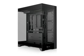 Thermaltake CTE E550 TG Black 3面強化ガラスパネルのピラーレスデザイン ミドルタワー型PCケース ブラック｜CA-1Z8-00M1WN-00