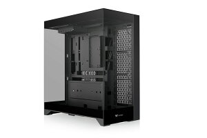 Thermaltake CTE E550 TG Black 3面強化ガラスパネルのピラーレスデザイン ミドルタワー型PCケース ブラック|CA-1Z8-00M1WN-00