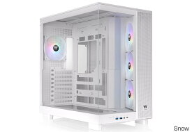 Thermaltake View 380 XL TG ARGB Snow ミドルタワー型PCケース ホワイト｜CA-11E-00M6WN-00