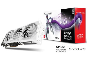 Sapphire PURE Radeon RX 9070 GAMING OC 16GB I[o[NbNdl̃OtBbN{[hbPURERX907016GB/11349-02-20G