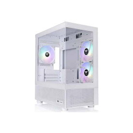 Thermaltake View 170 TG ARGB Snow ピラーレスデザイン採用 ミニタワー型PCケース｜CA-1Z4-00M6WN-00