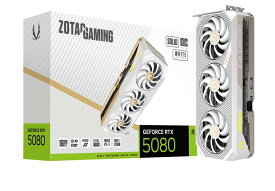ZOTAC GAMING GeForce RTX 5080 SOLID OC White Edition 16GB GDDR7 グラフィックボード｜RTX5080SOLIDOCW16G/ZT-B50800Q-10P