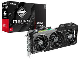 ASRock Radeon RX 9070XT Steel Legend DARK 16G グラフィックボード ダーク｜RX9070XT SLD 16G