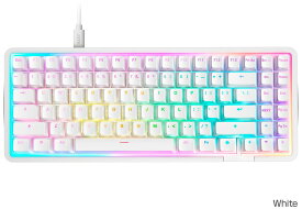 NZXT FUNCTION ELITE MINITKL KB mini TKL White ANSI ( US ) 75%ゲーミングキーボード ホワイト｜KB-101NW-US