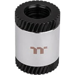 Thermaltake Pacific SF Female to Female 30mm Extender Silver Black G 1/4 ���X�[���X �G�N�X�e���V���� �V���o�[/�u���b�N�bCL-W395-CU00SL-A