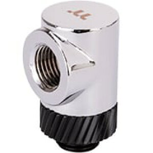 Thermaltake Pacific SF 90 Degree Adapter Silver Black G 1/4 90xA_v^[ Vo[/ubNbCL-W396-CU00SL-A