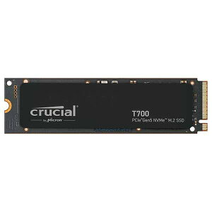 Micron(Crucial) e4TB M.2(2280) TLC NAND 3.8mm NVMe/PCIe Gen5 Read12400MB/s Write11800MB/s TBW(2400TB) bCT4000T700SSD3JP