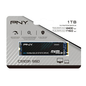 PNY CS1031 容量1TB M.2(2280) 3D NAND 2 mm SSD NVMe｜M280CS1031-1TB-CL