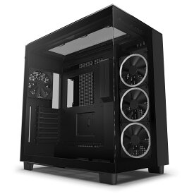 NZXT H9 Elite Black 2層構造ミドルタワーPCケース 強化ガラスモデル ブラック｜CM-H91EB-01