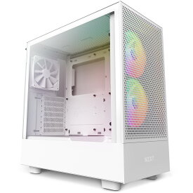 NZXT H5 Flow RGB ATX ミドルタワーケース [White] ホワイト｜CC-H51FW-R1