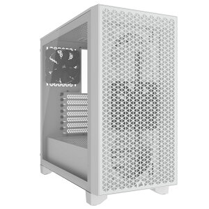 Corsair 3000D Tempered Glass White ミドルタワー型PCケース ホワイト|CC-9011252-WW