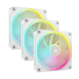 Corsair iCUE LINK LX120 RGB WHITE Triple Fans Starter Kit PWMファン 120mm ホワイト スターターキット｜CO-9051030-WW
