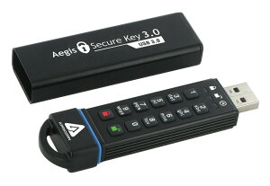 Apricorn Aegis Secure Key 60GB Ïؔԍf[^ZLeBUSB3.0 ASK-256-60GBbASK3-60GB