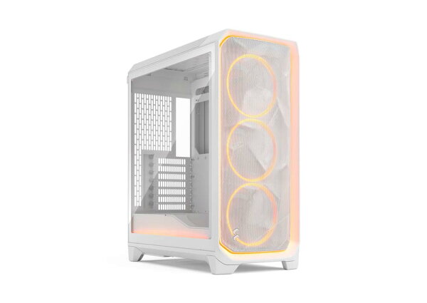 Fractal Design Meshify 3 Ambience Pro RGB White TG Clear Tint ミドルタワー型PCケース クリアティント 強化ガラスパネル ホワイト｜FD-C-MES3A-05