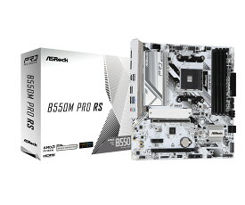 ASRock B550M Pro RS 高品質部品を採用 microATXマザーボード ホワイト｜B550M Pro RS