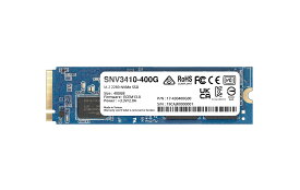 Synology SNV3410 M.2 NVMe SSD 容量400GB M.2(2280) 3.5mm Enterprise Grade Endurance｜SNV3410-400G