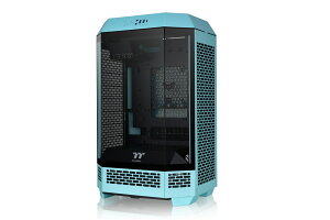 Thermaltake The Tower 300 Turquoise���p���f�U�C���~�j�^���[PC�P�[�X �^�[�R�C�Y�bCA-1Y4-00SBWN-00