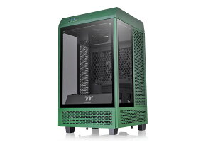 Thermaltake The Tower 100 -Racing Green- 3面強化ガラスパネル ミニタワー型PCケース グリーン|CA-1R3-00SCWN-00