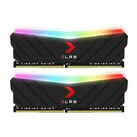 PNY XLR8 16GB(8GBx2) DDR4 4200MHz(PC4-33600) LONGDIMM RGB ブラック｜MD16GK2D4420019XRGB