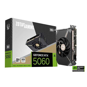 ZOTAC GAMING GeForce RTX 5060 SOLO 8GB RpNgȃOtBbNXJ[hbRTX5060SOLO8GB/ZT-B50600G-10L
