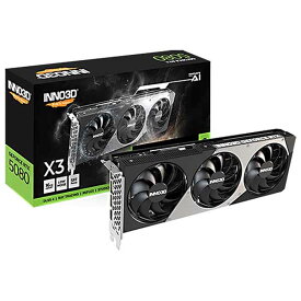 ELSA INNO3D GeForce RTX 5080 X3 2スロット厚のグラフィックボード｜GD5080-16GERX3