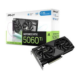 PNY GeFORCE RTX 5060 Ti 16GB Overclocked Dualfan グラフィックスボード｜VCG5060T16DFXPB1-O