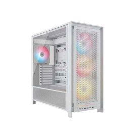 Corsair FRAME 5000D RS ARGB モジュール式 ハイエアフロー ミドルタワー型PCケース ホワイト｜CC-9011310-WW