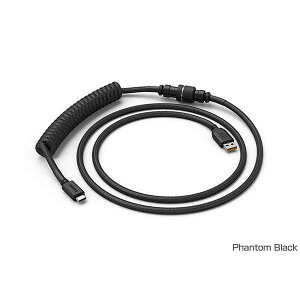 Glorious Coiled Cable - Phantom Black (USB-C with Aviator Connectors) L[{[hpUSBRCP[u t@gubNbGLO-CBL-COIL-BLACK