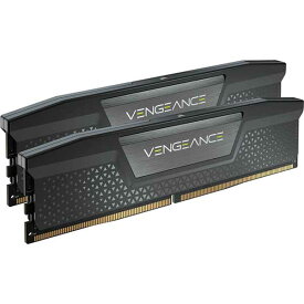 Corsair 16GB(8GBx2) DDR5 5200MT/s (PC5-41600) 40-40-40-77 UDIMM XMP 3.0 VENGEANCE ブラック Black PCB 1.25V｜CMK16GX5M2B5200C40