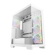 Deepcool CG580 4F V2 WH 4基のARGBファンを標準搭載 パノラマガラスPCケース ホワイト｜R-CG580-WHADA4-…